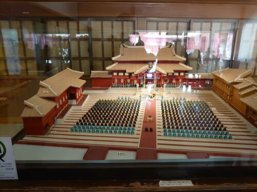 首里城正殿に展示されていた模型